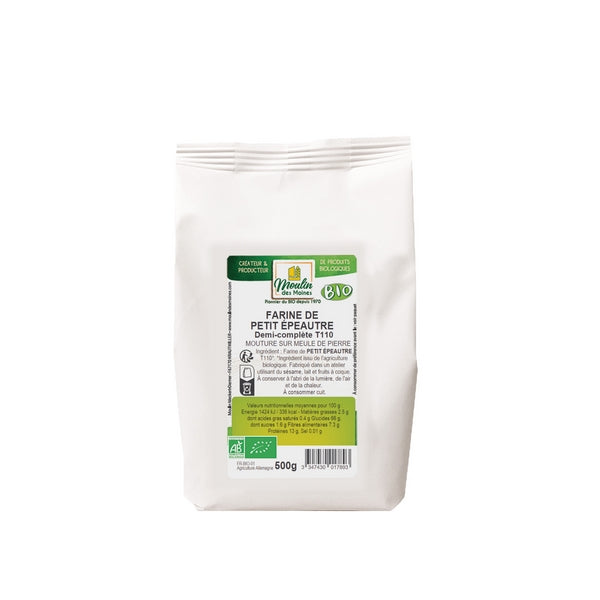 Farine de petit épeautre demi-complète t110 meule de pierre bio - 1