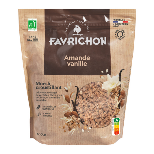 Favrichon -- Muesli croustillant amande vanille bio - 450 g
