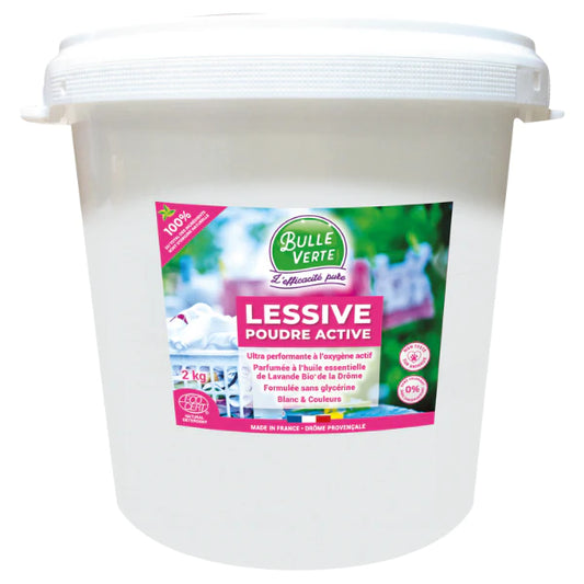 Bulle Verte -- Lessive poudre active lavande - 4 kg