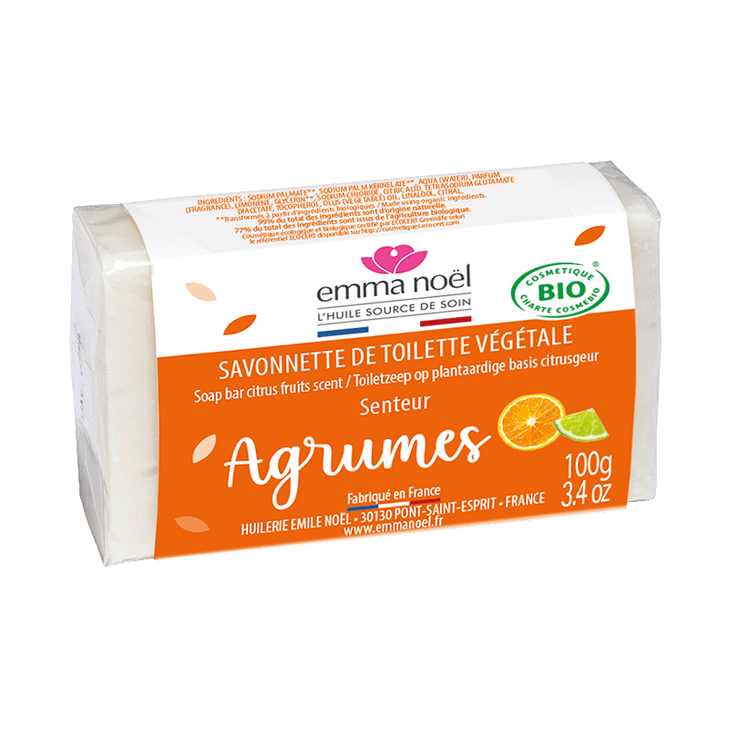 Emma Noël -- Savonnette agrumes bio - 100 g