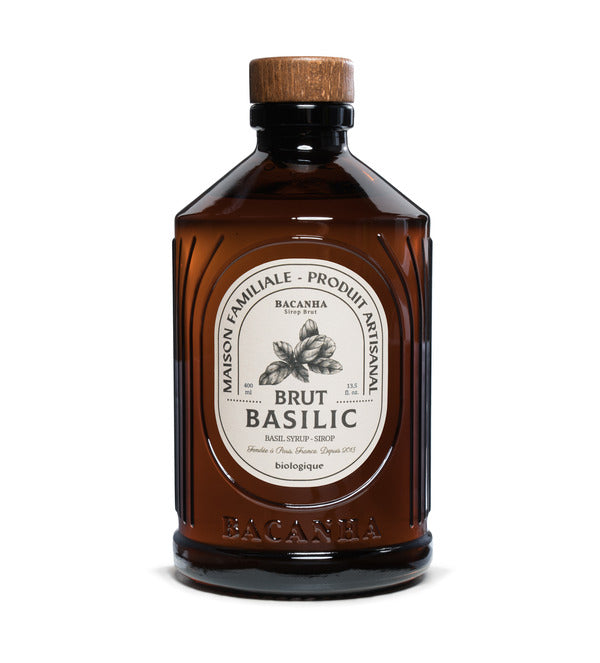 Bacanha -- Sirop de basilic brut bio - 400 ml