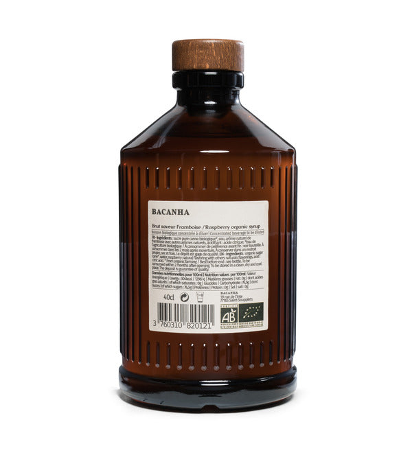 Bacanha -- Sirop framboise brut bio - 400 ml