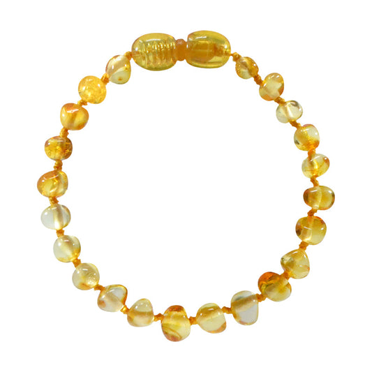 Irréversible -- Bracelet bébé ambre - honey