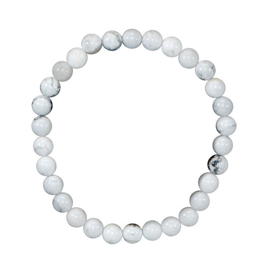 Irréversible -- Bracelet adulte pierre naturelle - howlite magnésite