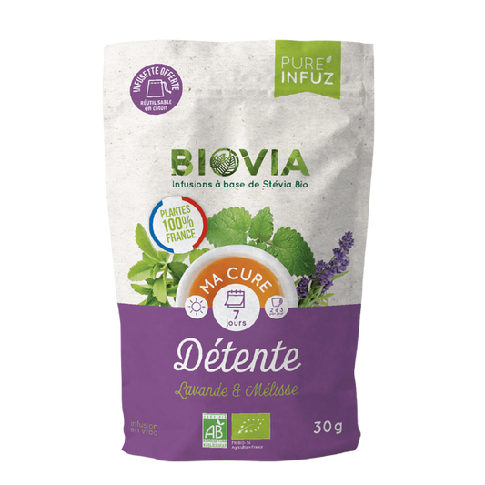 Biovia -- Tisane détente anti-stress à la stévia bio - 30 g