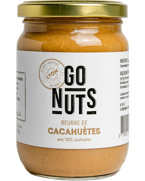 Go Nuts -- Beurre de cacahuètes bio (origine Egypte) - 270 g