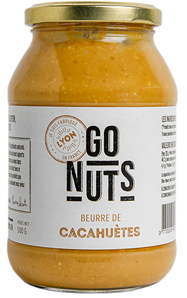 Go Nuts -- Beurre de cacahuètes bio (origine Egypte) - 500 g