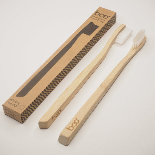 My Boo Company -- Brosse à dents enfant en bambou (souple transparent)