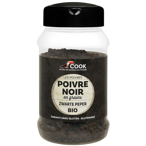 Cook épices -- Poivre noir en grains bio (origine Madagascar) - 200 g