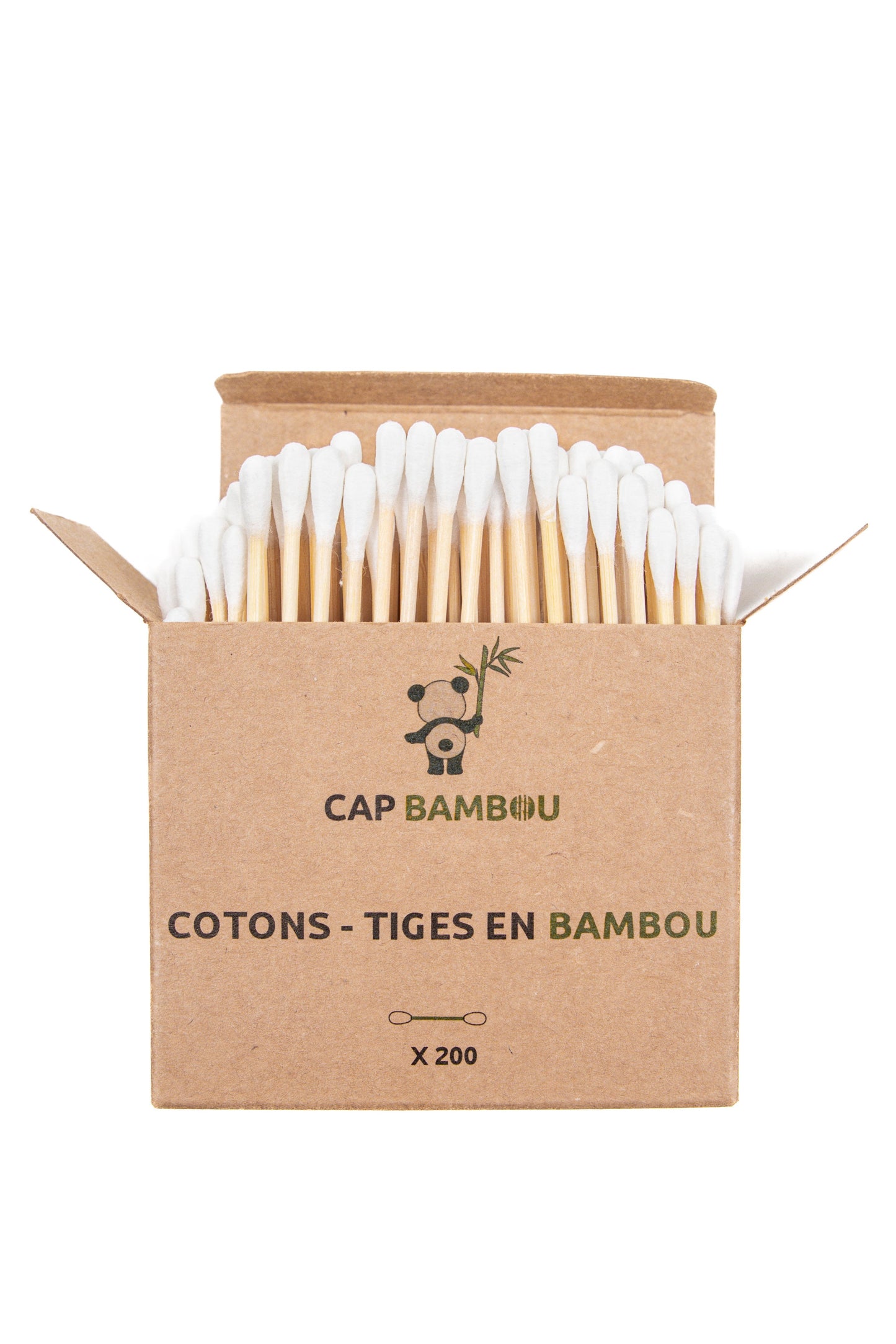Cap Bambou -- Coton tiges par 200