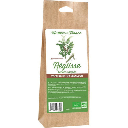 Herbier De France -- Bâtons de réglisse racine bio (origine UE, Hors UE) - 50 g