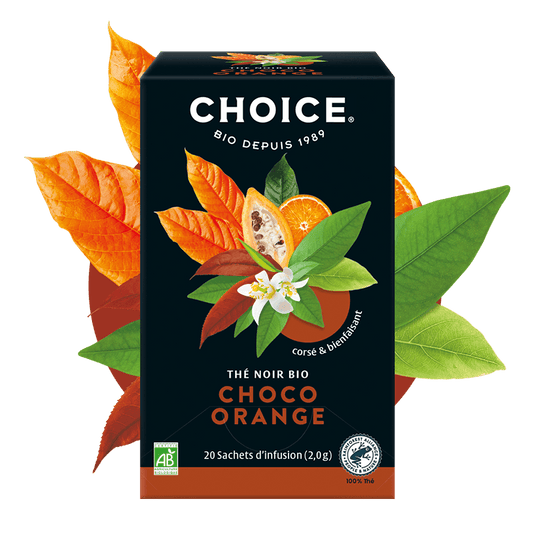 Choice -- Thé bio choco orange - 20 sachets