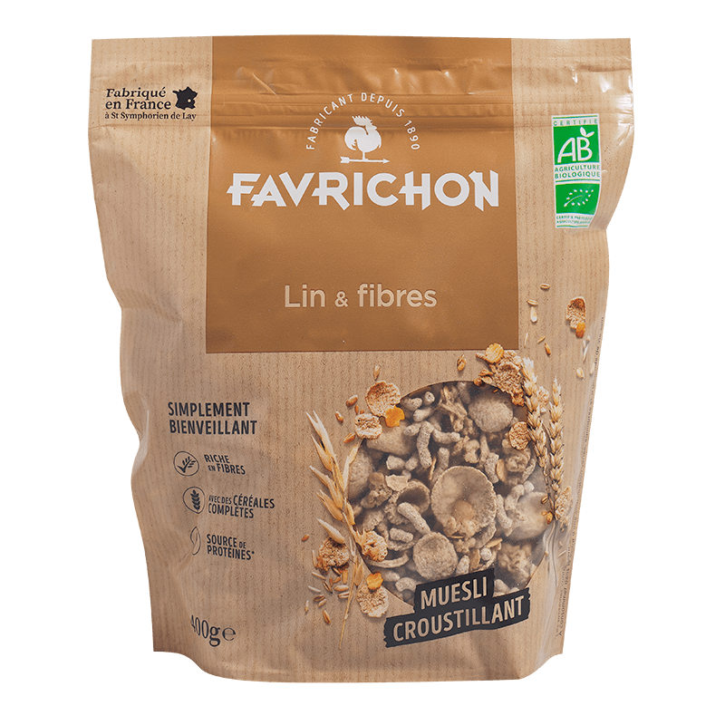 Favrichon -- Muesli croustillant lin & fibres - 400 g