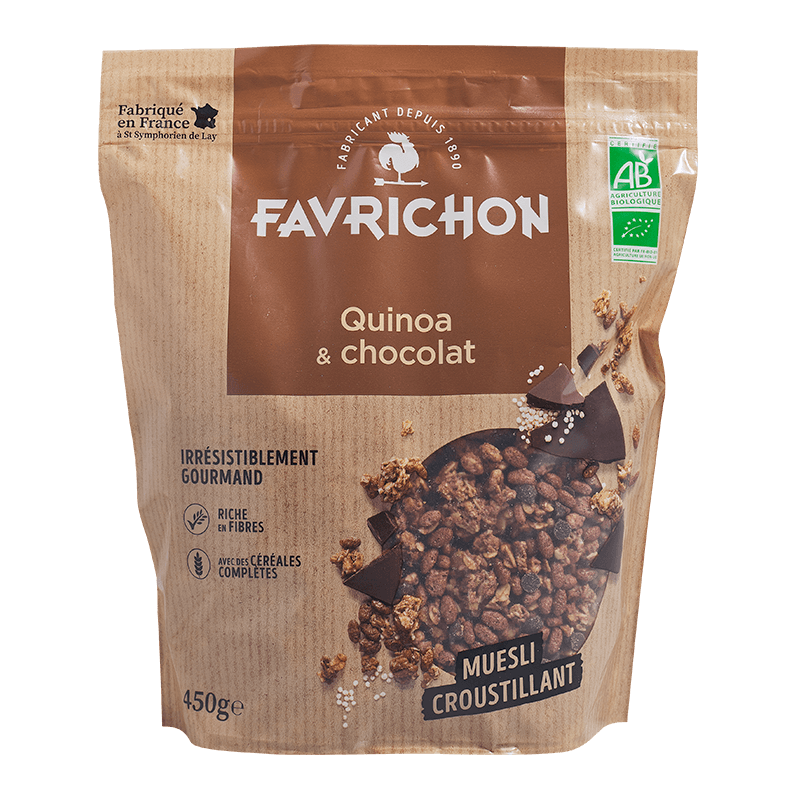 Favrichon -- Muesli croustillant quinoa & chocolat - 450 g