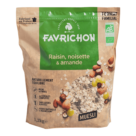Favrichon -- Muesli raisin, noisette & amande - 1,2 kg
