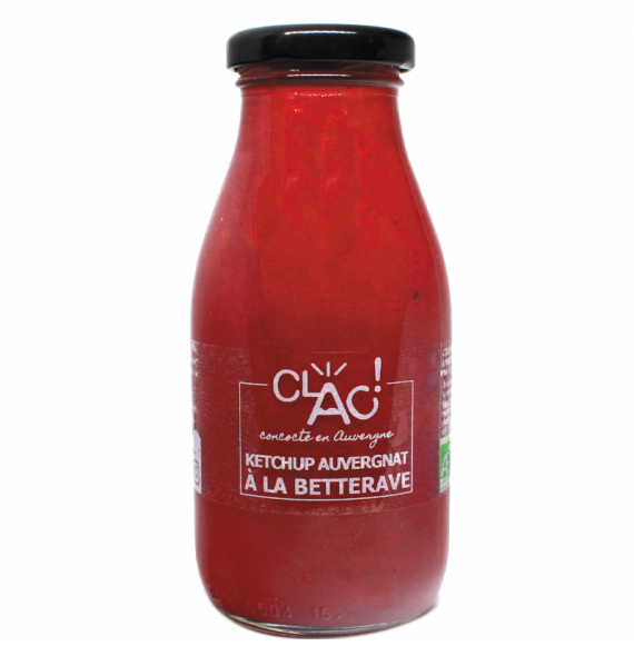 Clac -- Ketchup auvergnat betterave tomate bio - 250 g